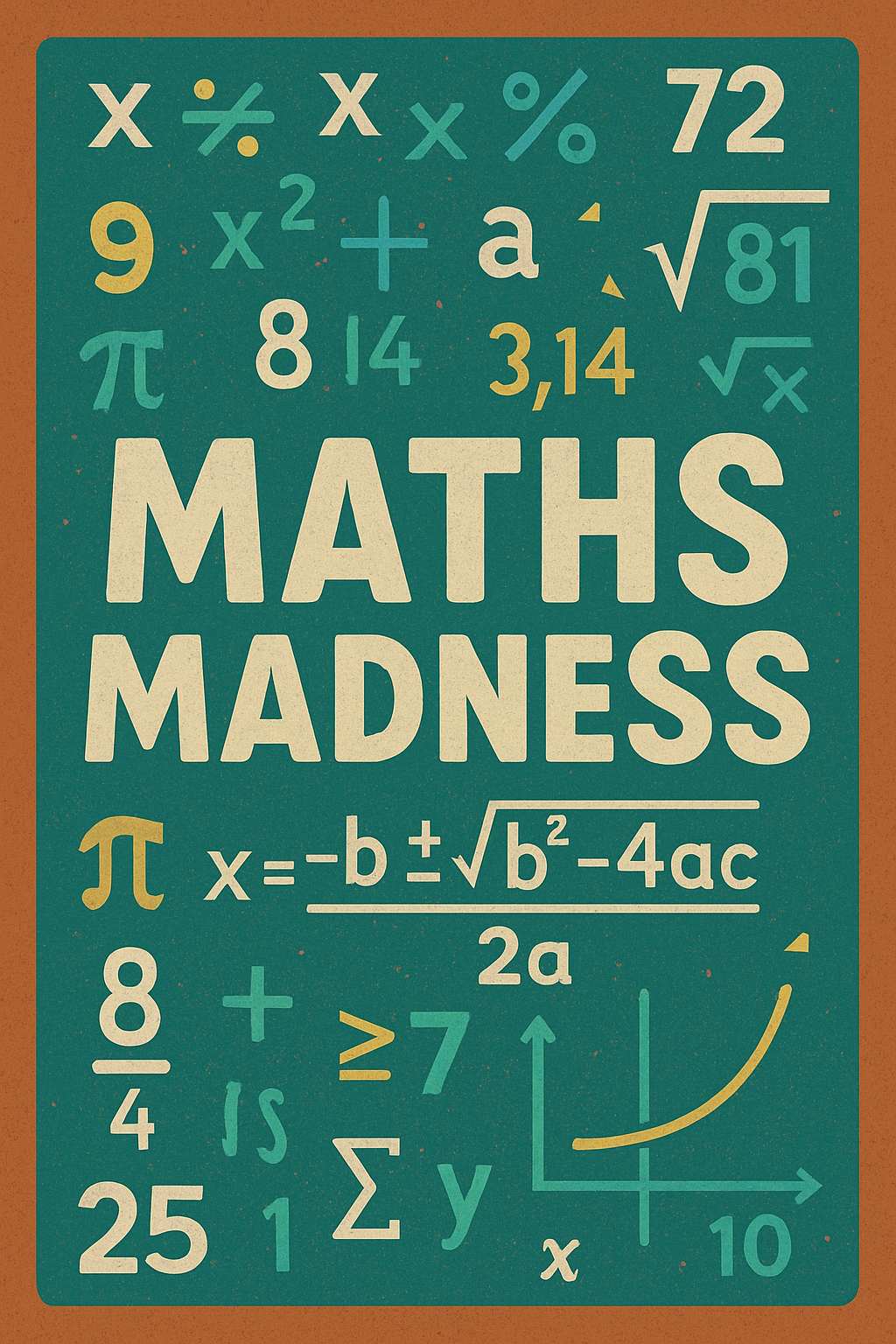 Mathematical concepts and numbers illustration